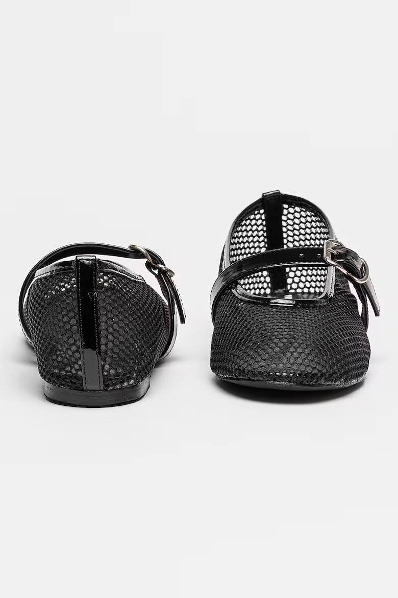 NINE WEST Пантофки Enaya Mary-Jane Черен