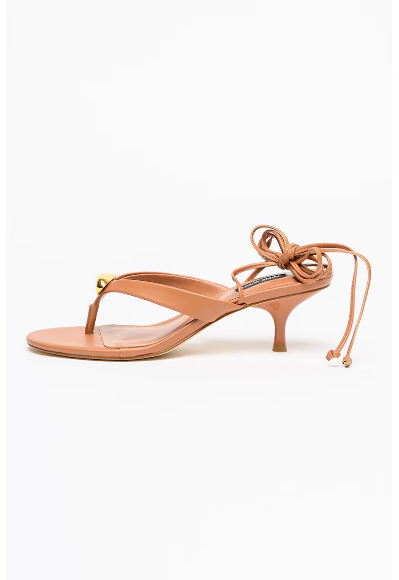 NINE WEST Сандали Batty с множество каишки - Коняк кафяв
