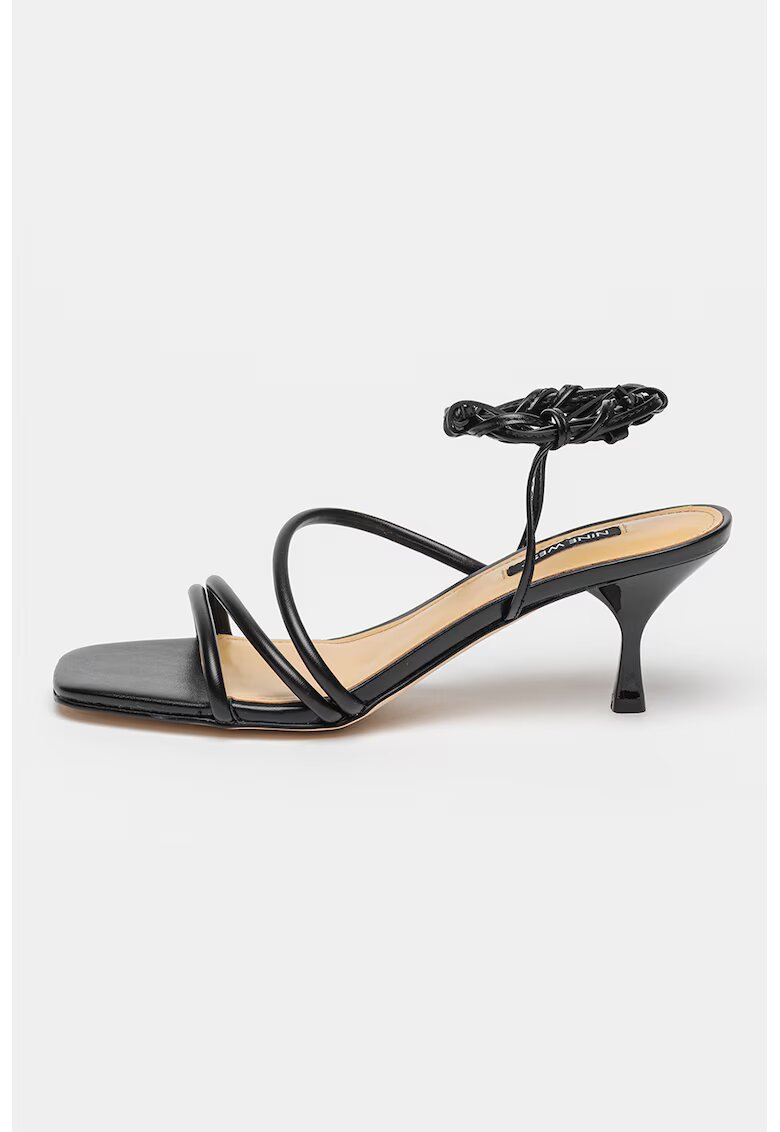 NINE WEST Сандали Hendy с каишка на глезена - Черен