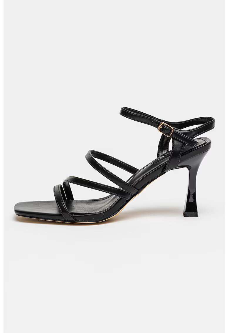 NINE WEST Сандали Indora от еко кожа - Черен