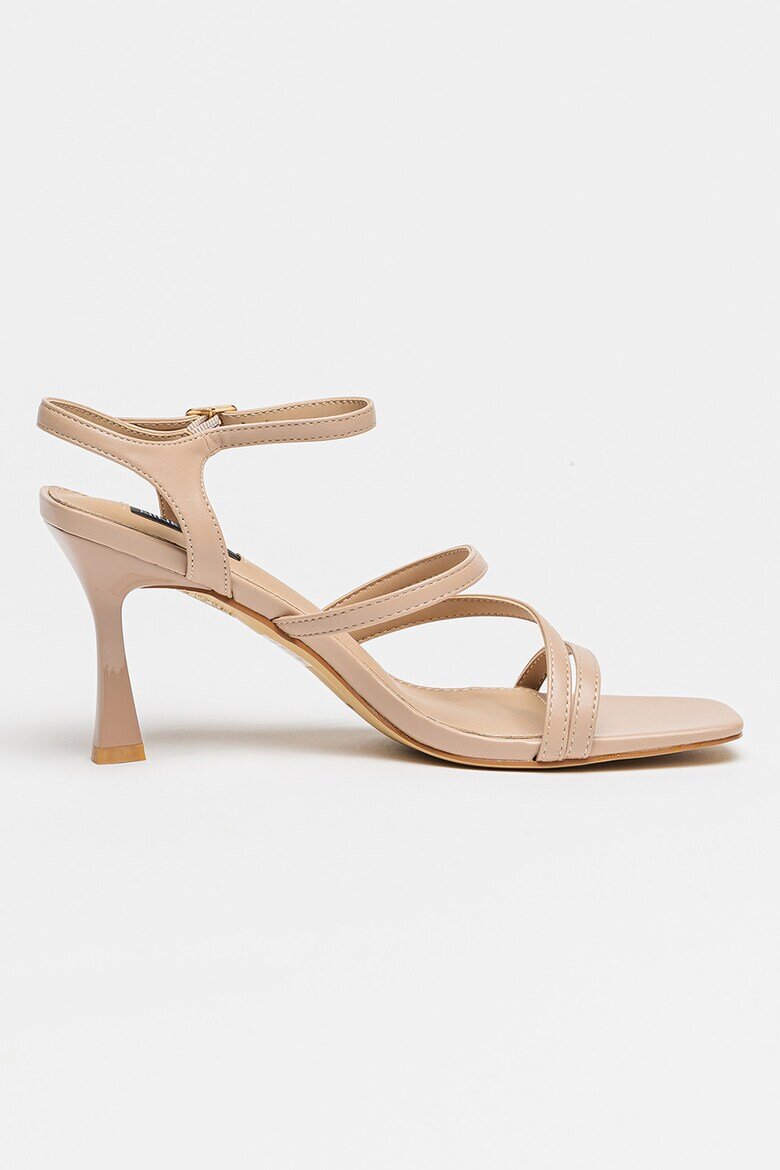 NINE WEST Сандали Indora от еко кожа Тъмнобежово