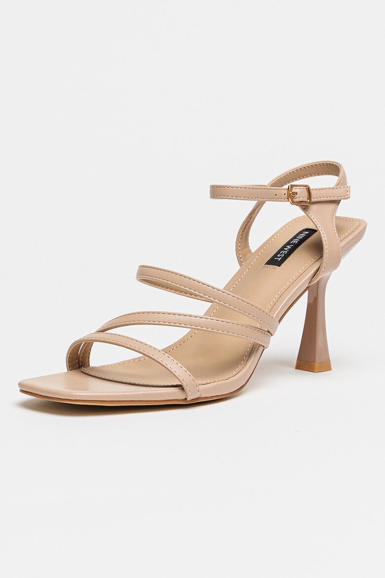 NINE WEST Сандали Indora от еко кожа Тъмнобежово