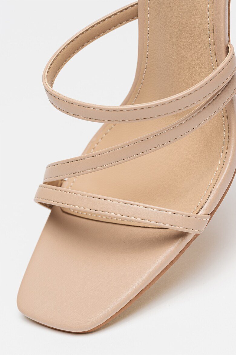 NINE WEST Сандали Indora от еко кожа Тъмнобежово