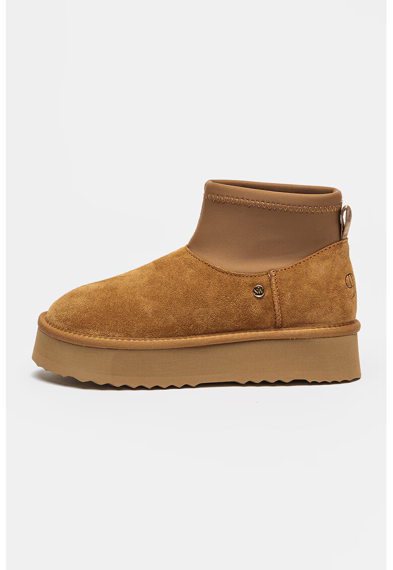NINE WEST Велурени боти Harper - Камел