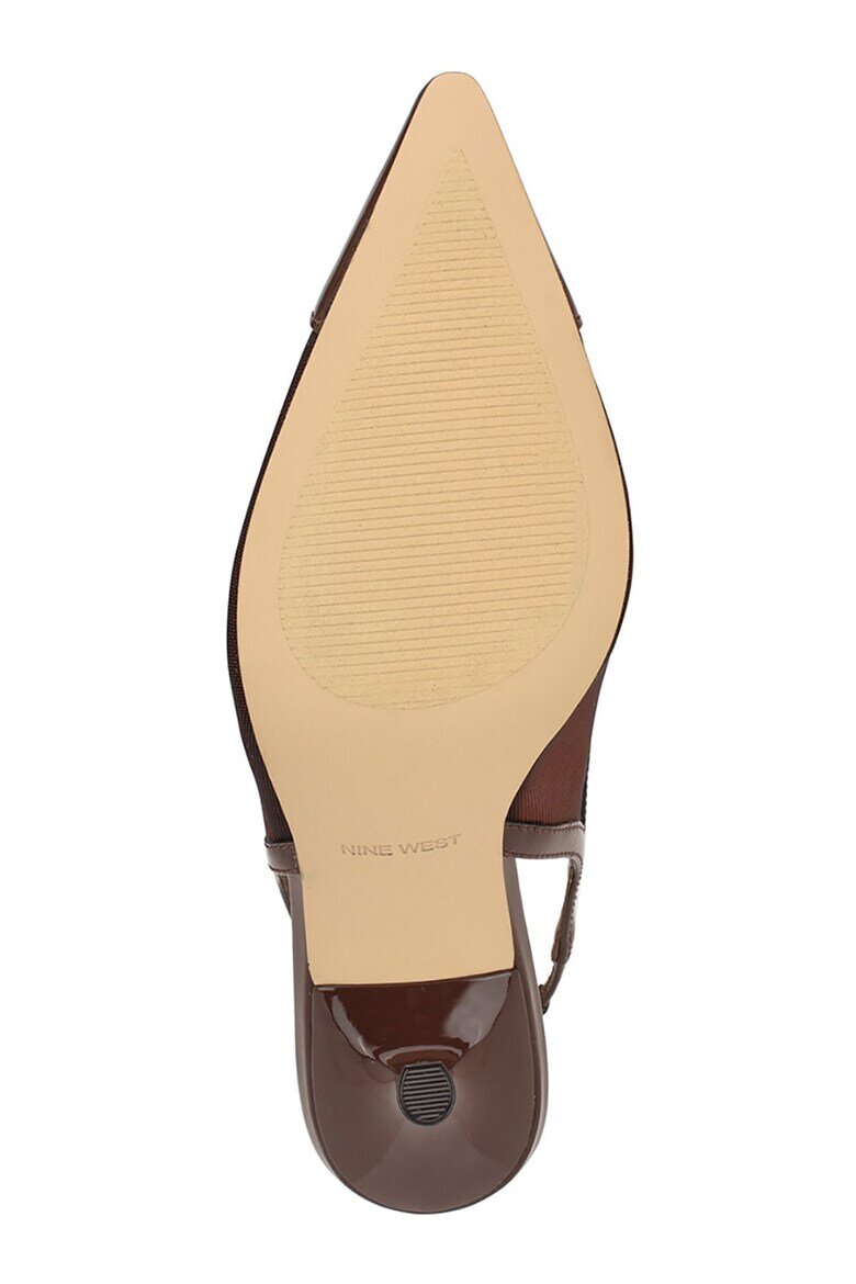 NINE WEST Заострени обувки Jermain от лачена кожа с ток Земен