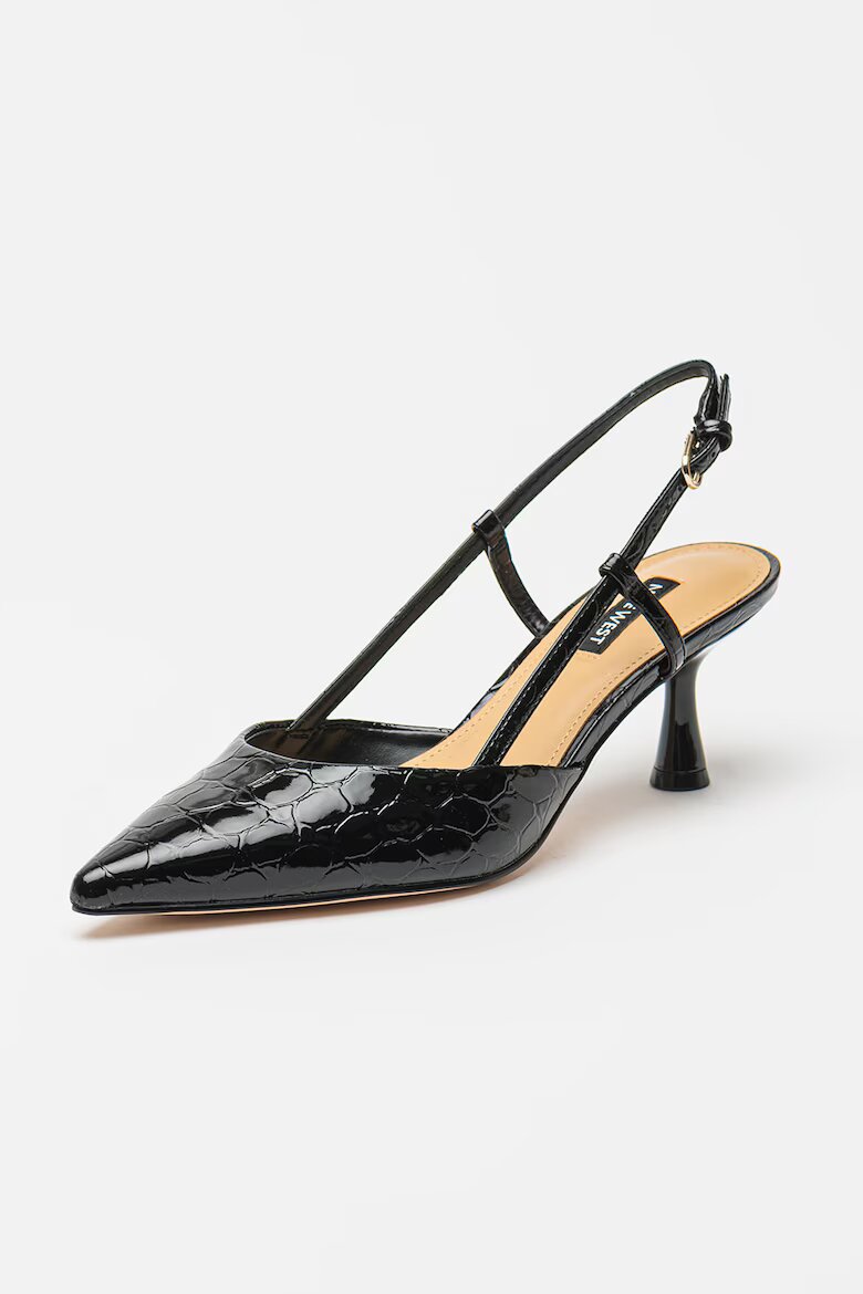 NINE WEST Заострени обувки Rhonda с гола пета Черен