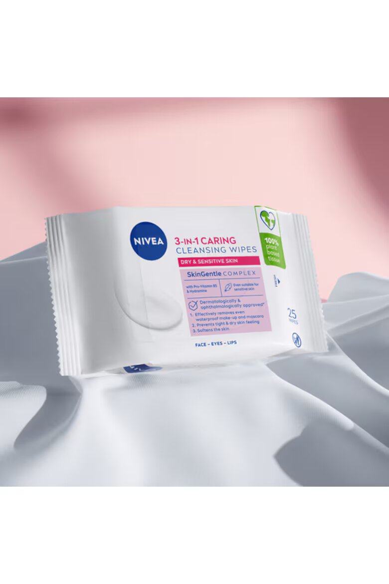 Nivea кърпички за премахване на грим 25 бр Сух/Чувствителна