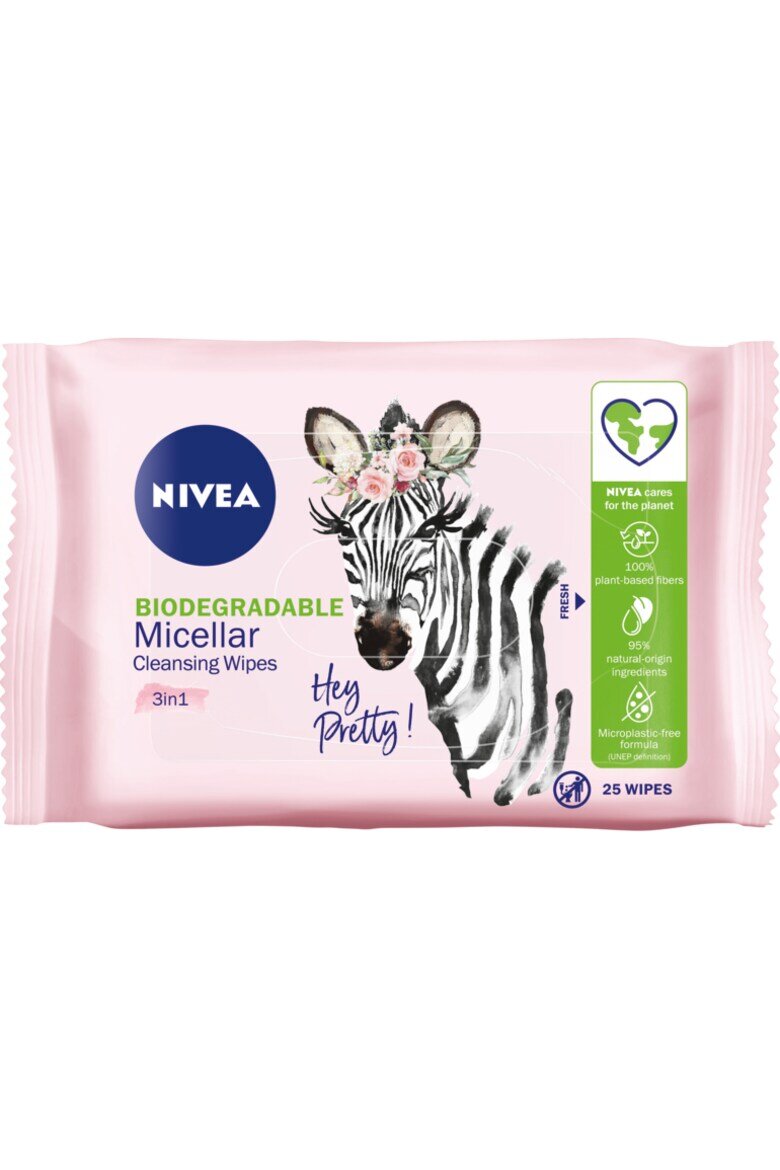 Nivea кърпички за премахване на грим 25 бр Сух/Мазна/Смесени/С несъвършенства/Чувствителна/Зряла/Нормална