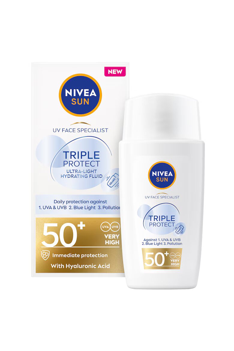 Nivea Слънцезащитен флуид sun triple protect skin с FPS50+ 40 мл