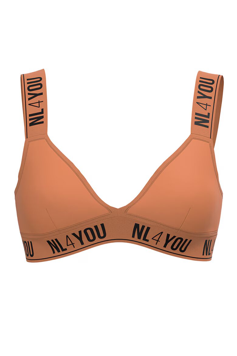 NL4YOU Теиъгълно бюстие Light Brick с памук