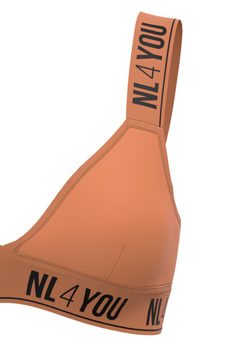 NL4YOU Теиъгълно бюстие Light Brick с памук