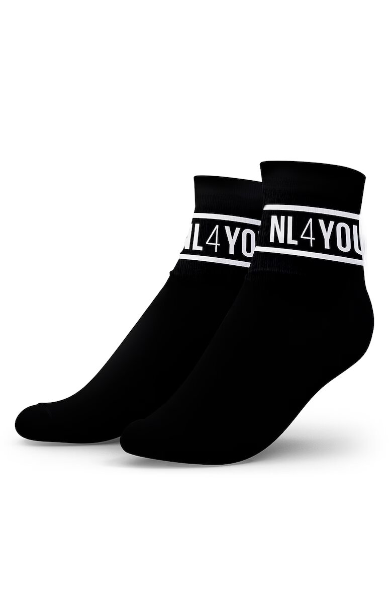NL4YOU Унисекс къси чорапи - 3 чифта Черен