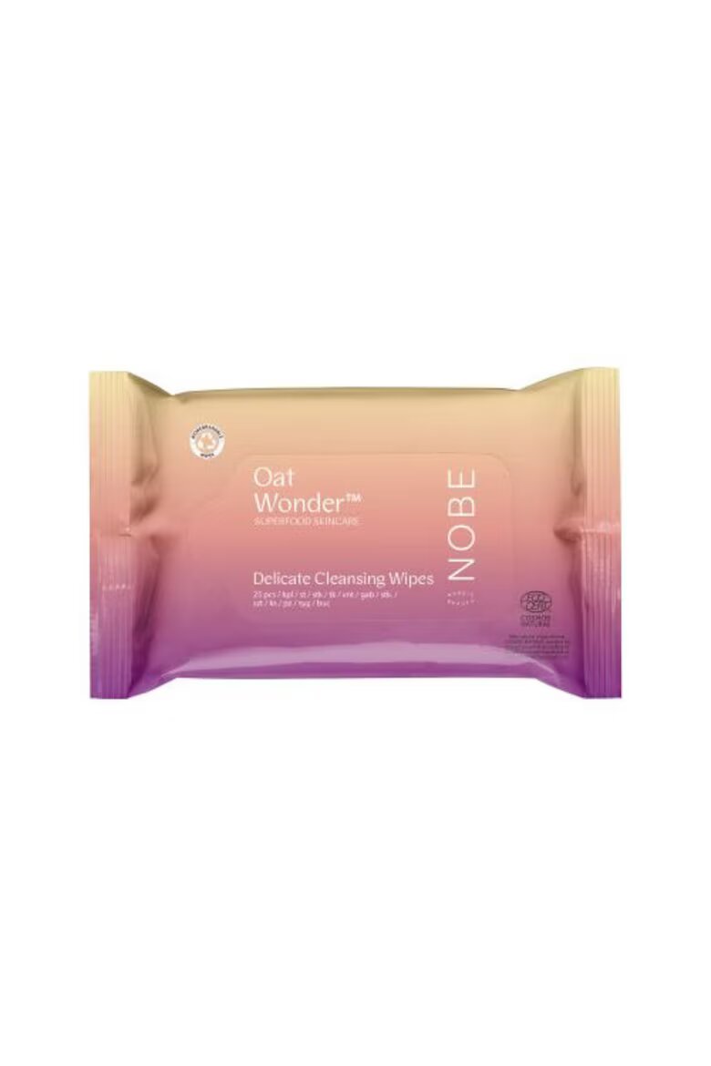 NOBE Деликатни почистващи кърпички Oat Wonder Superfood Skincare 25 броя