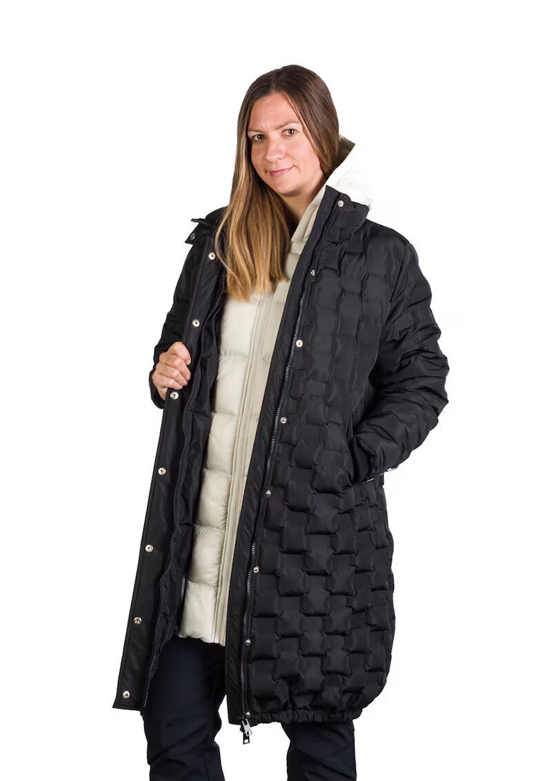NORTHFINDER Дамско яке с 2L изолация Laurie - XL - дълго - червено - Черен