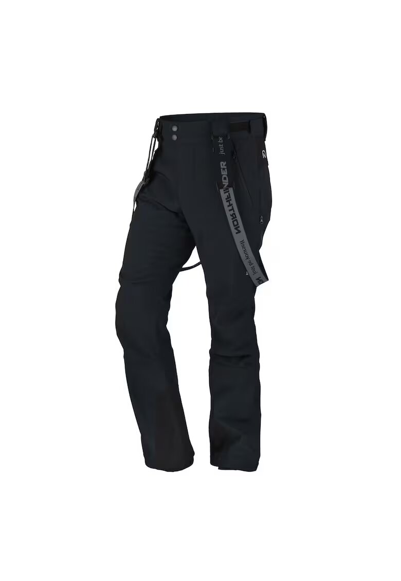 NORTHFINDER Мъжки еластични ски панталони софтшел 3L 10K/5K Ishaan - Черен