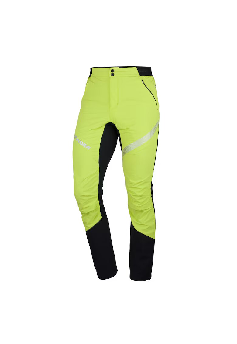 NORTHFINDER Мъжки панталон за ски туринг Polartec®PowerStretchPro Derese 2 - Черен/Многоцветен