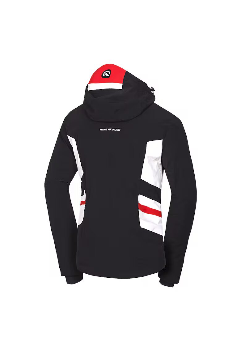 NORTHFINDER Мъжко ски яке Primaloft Eco 10K/10K Damien - Червен/Черен