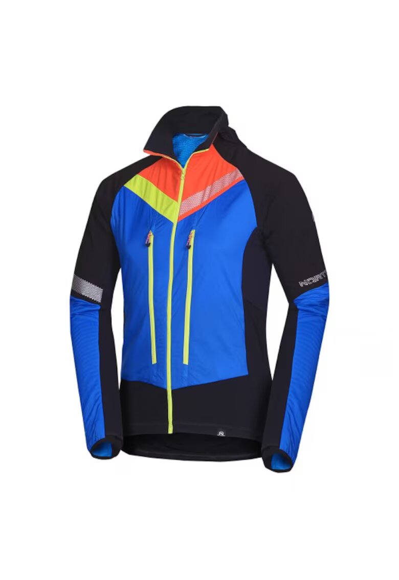 NORTHFINDER Мъжко яке Polartec® Alpha® за ски туризъм SOLISKO 3 - Оранжев/Син