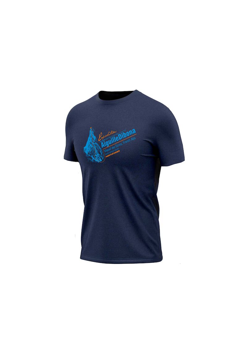 NORTHFINDER Tricou outdoor din lana merino barbati SUSTENHORN2 S nightblue - Тъмносин