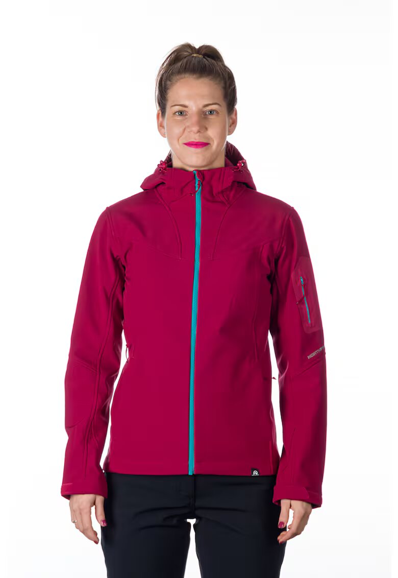 NORTHFINDER Яке Softshell с регулируема качулка - Малина