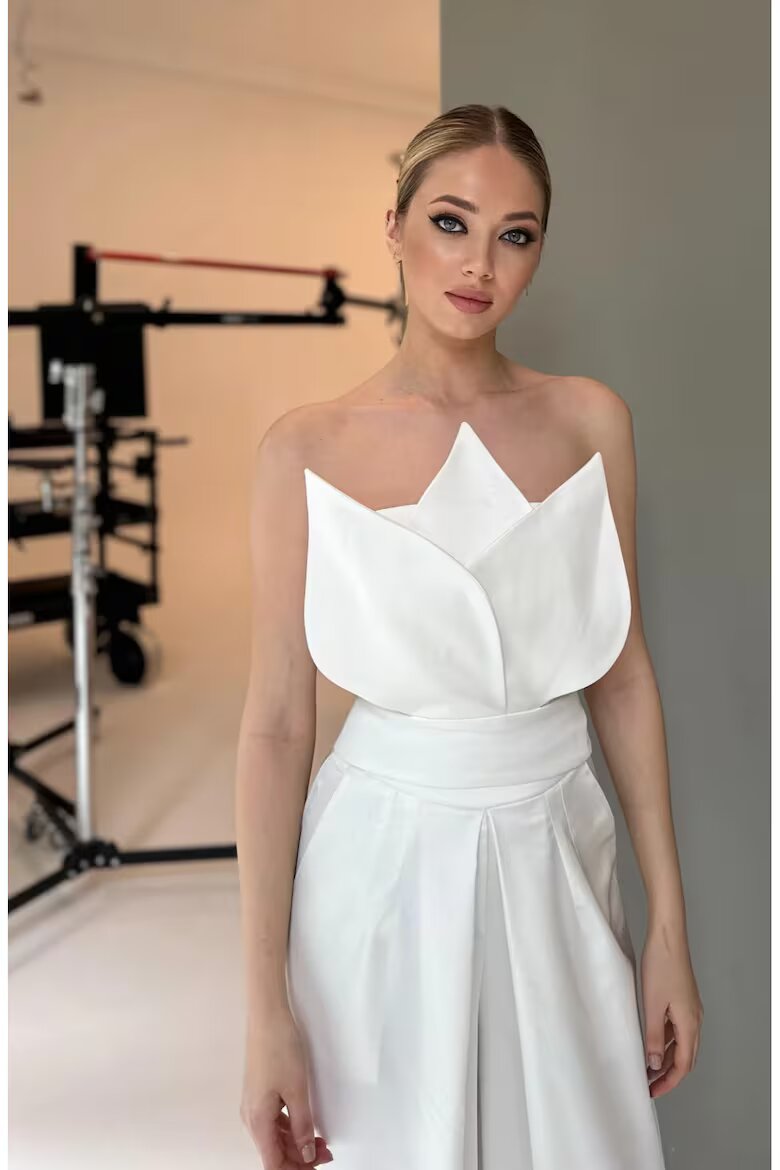 Nympha Clothing Корсет Бял лотос