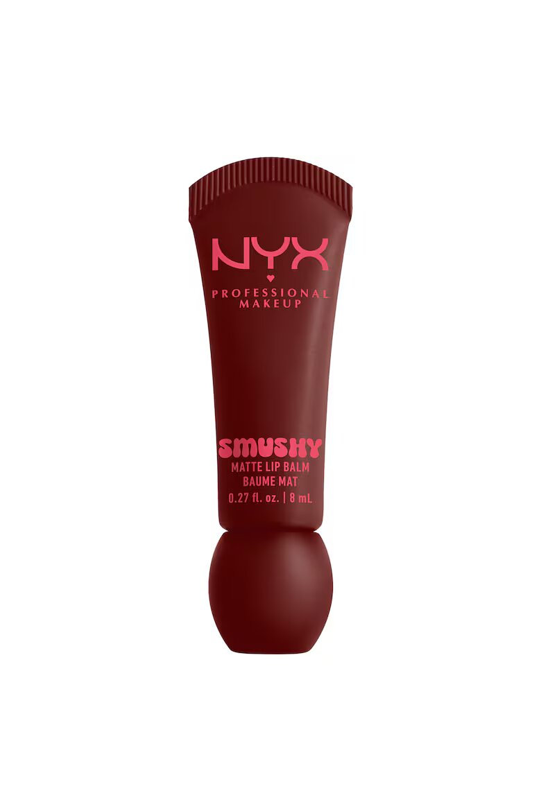 NYX Professional Makeup Балсам за устни Smushy Matte - 8 мл Smudge Fudge