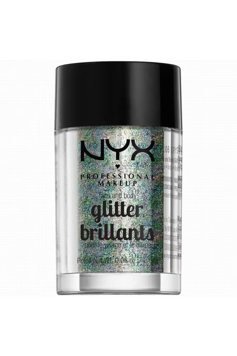 NYX Professional Makeup Блясък за лице и тяло NYX PM Face & Body Glitter Crystal