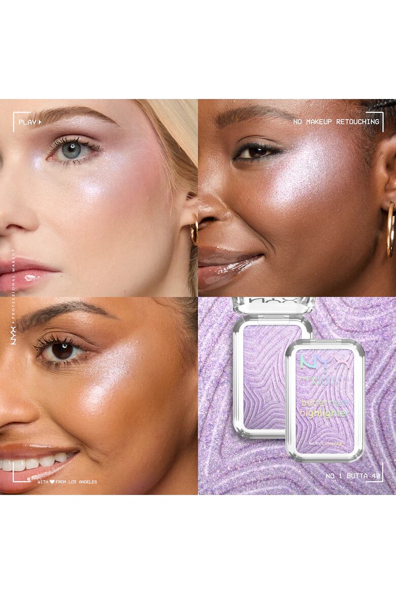 NYX Professional Makeup Buttermelt пудра-илюминатор No. 1 Butta
