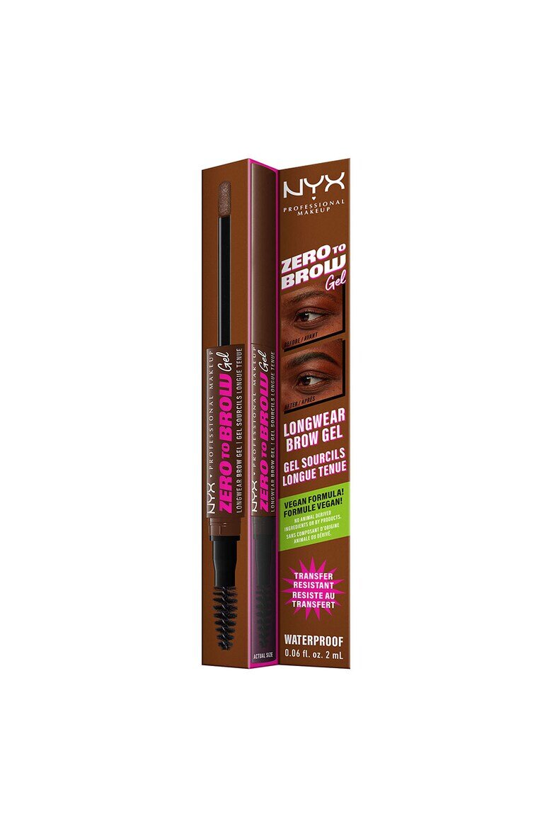 NYX Professional Makeup Гел за вежди NYX PM Zero to brow Chocolate
