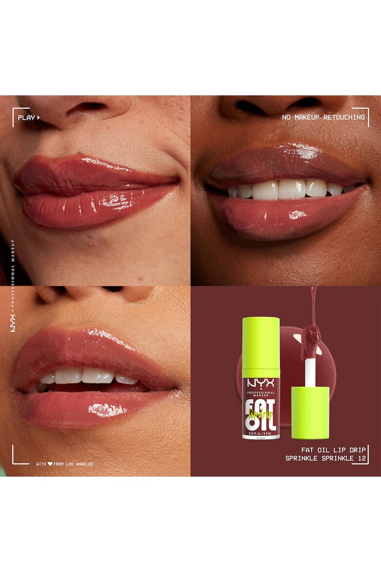 NYX Professional Makeup Гланц за устни NYX PM Fat Oil Lip Drip 09 Chillin Like a Villian 4.8 мл Sprinkle Sprinkle