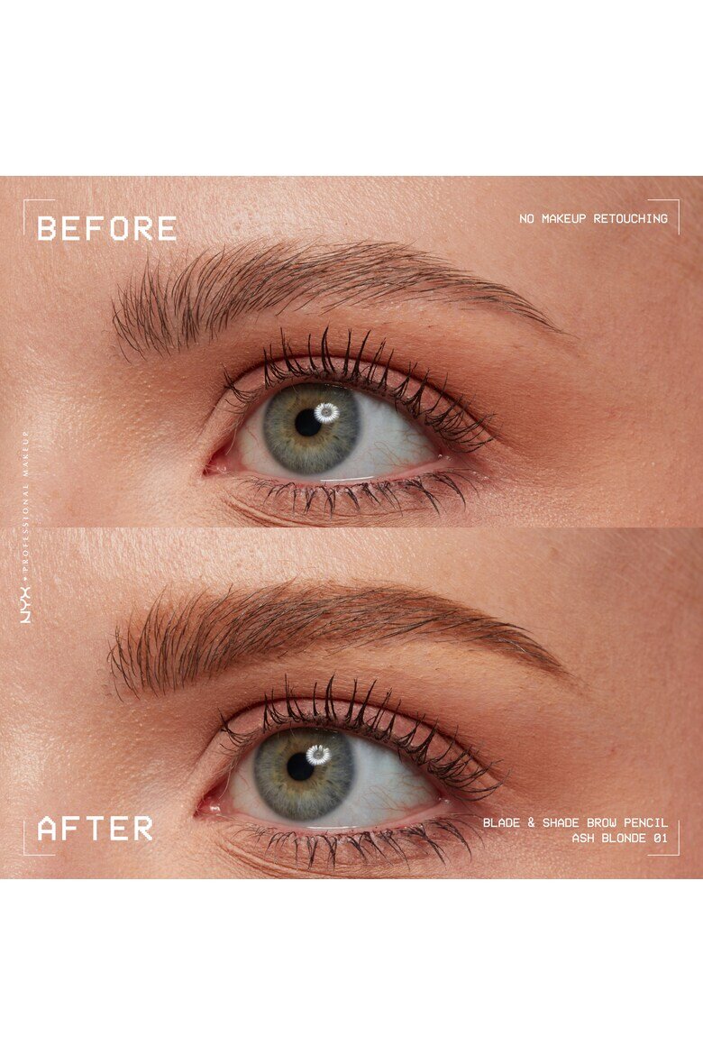 NYX Professional Makeup Механичен молив за вежди NYX PM Blade & Shade с ултра-прецизен връх 006 гр Ash Blonde