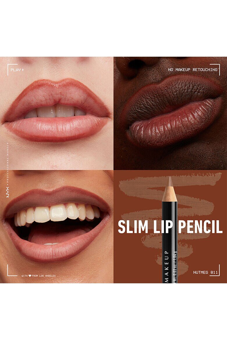 NYX Professional Makeup Молив за устни NYX PM Slim Lip 1 гр Nutmeg