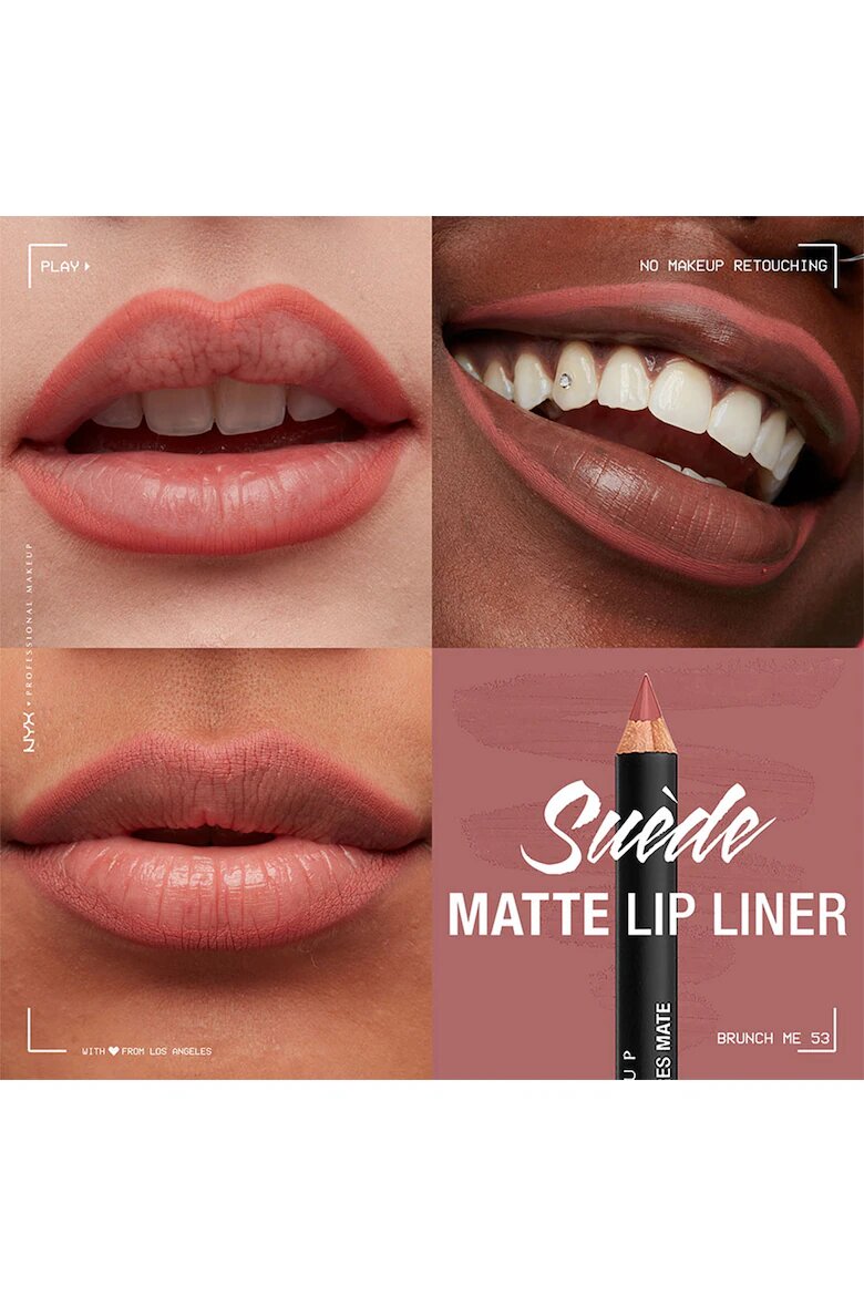 NYX Professional Makeup Молив за устни NYX PM Suede Matte 1 гр Brunch Me