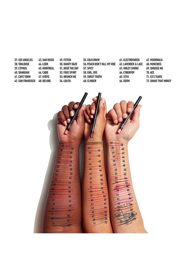 NYX Professional Makeup Молив за устни NYX PM Suede Matte 1 гр Brunch Me