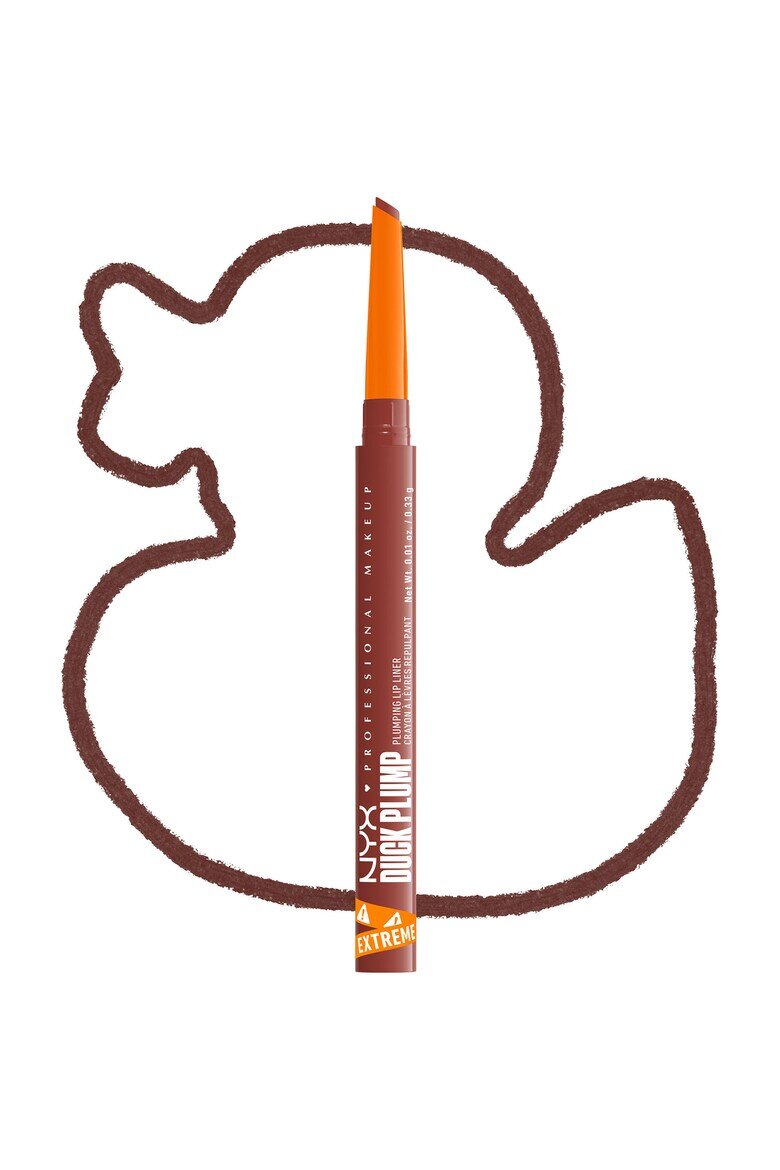 NYX Professional Makeup Молив за устни с увеличаващ ефект NYX PM Duck Plump 01 Ducking Clear 0.33 гр Swollen Spice