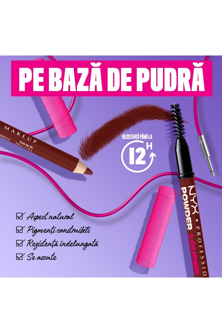NYX Professional Makeup Молив за вежди NYX PM Powder Louder 01 Blonde 115 гр Black Cherry