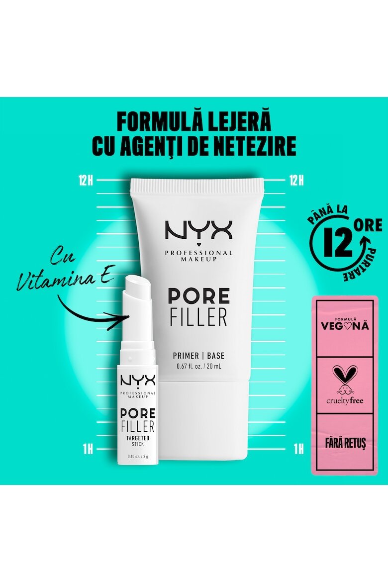 NYX Professional Makeup Основа за грим за лице Pore Filler Targeted Stick Под формата на стик Минимизира порите 1.20 мл