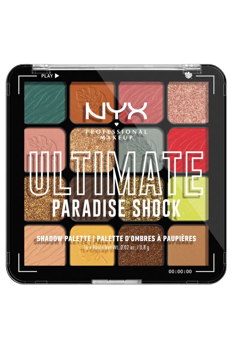 NYX Professional Makeup Палитра сенки за очи NYX PM Ultimate Shadow Palette 12.8 гр Paradise Shock