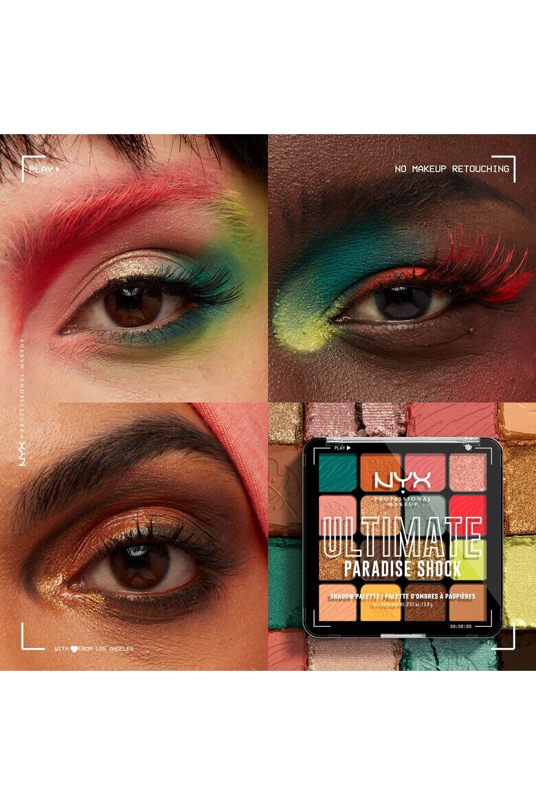 NYX Professional Makeup Палитра сенки за очи NYX PM Ultimate Shadow Palette 12.8 гр Paradise Shock