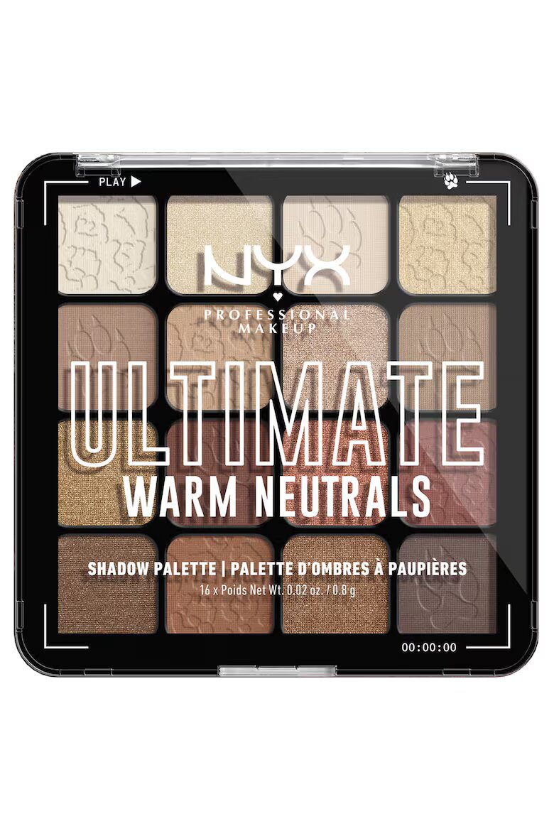 NYX Professional Makeup Палитра сенки за очи NYX PM Ultimate Shadow Palette 12.8 гр WARM NEUTRALS