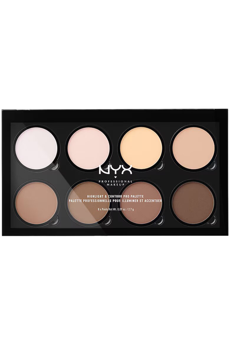 NYX Professional Makeup Палитра за скулптуриране NYX PM Highlight and Contour Pro Palette 21.6 гр