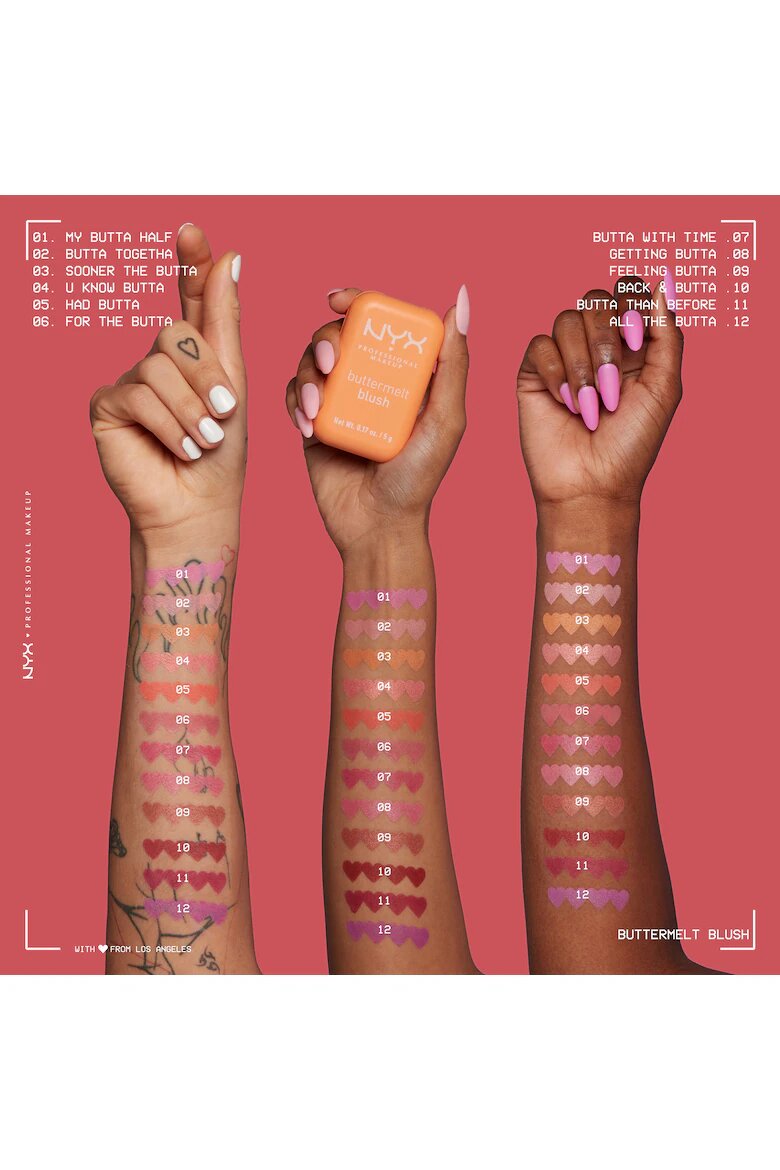 NYX Professional Makeup Руж NYX PM Buttermelt Blush Sooner The Butta