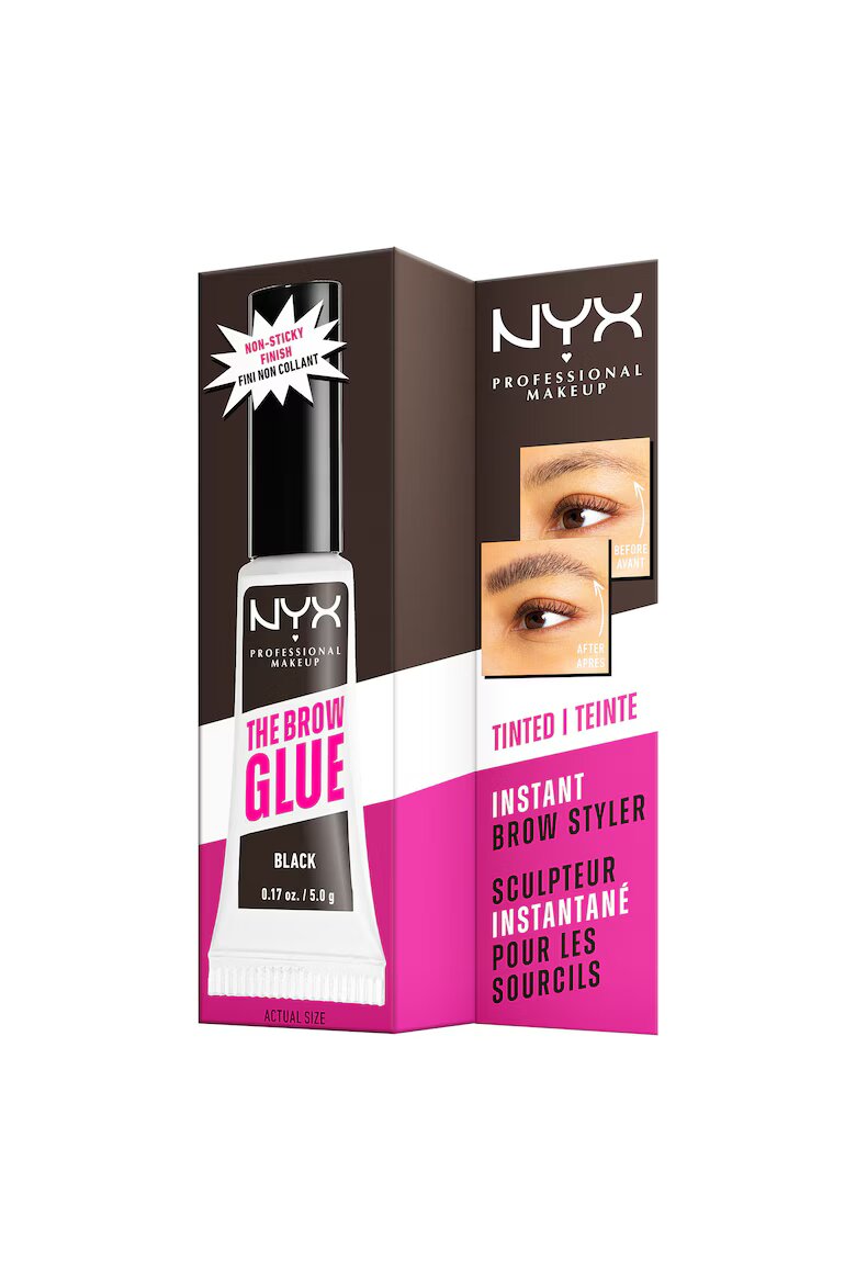 NYX Professional Makeup Спирала за фиксиране на вежди NYX PM Glue Stick Black