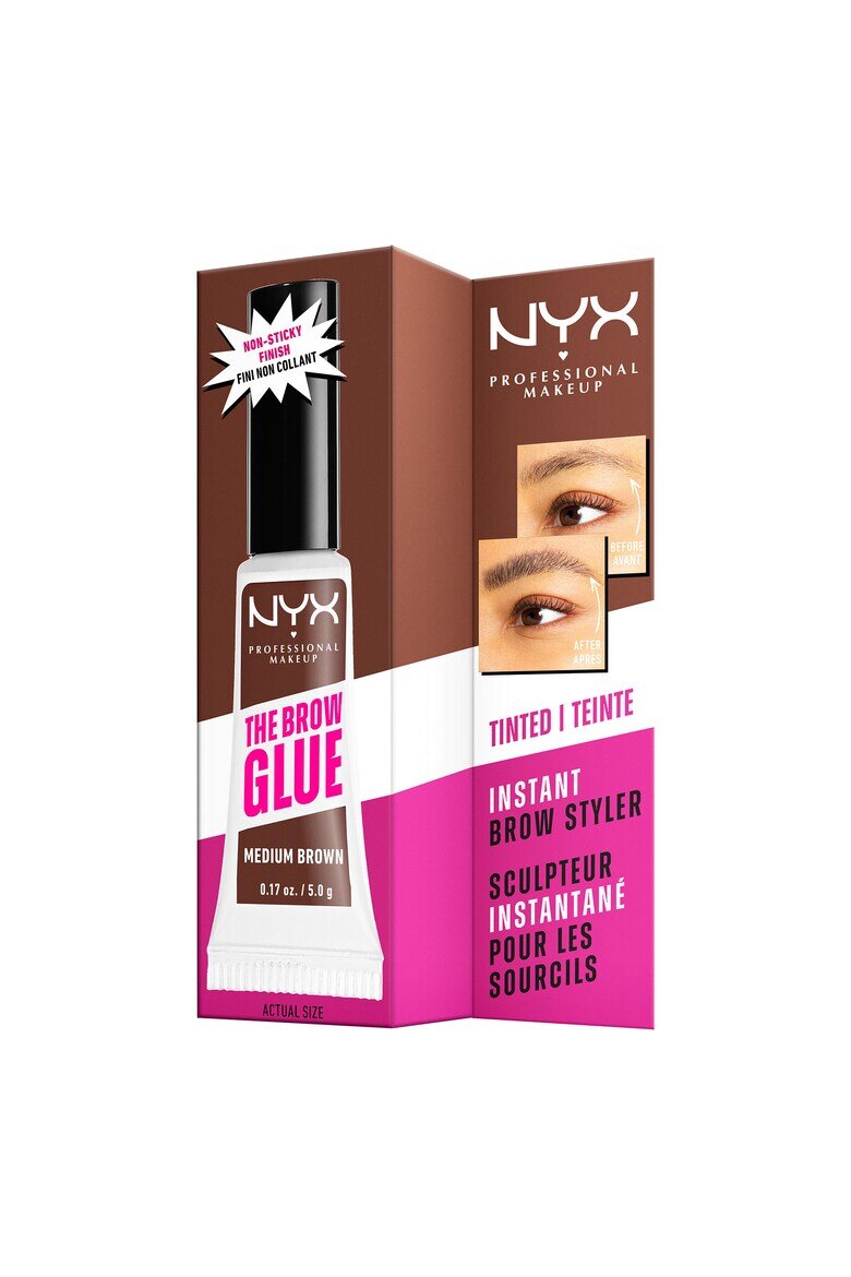 NYX Professional Makeup Спирала за фиксиране на вежди NYX PM Glue Stick Medium brown
