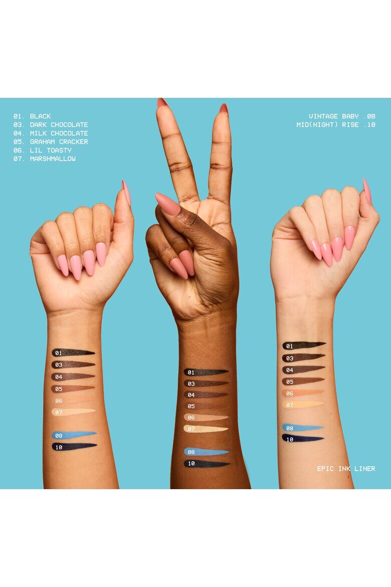 NYX Professional Makeup Течен молив за очи NYX PM Epic Ink Liner. Shimmer Stitch
