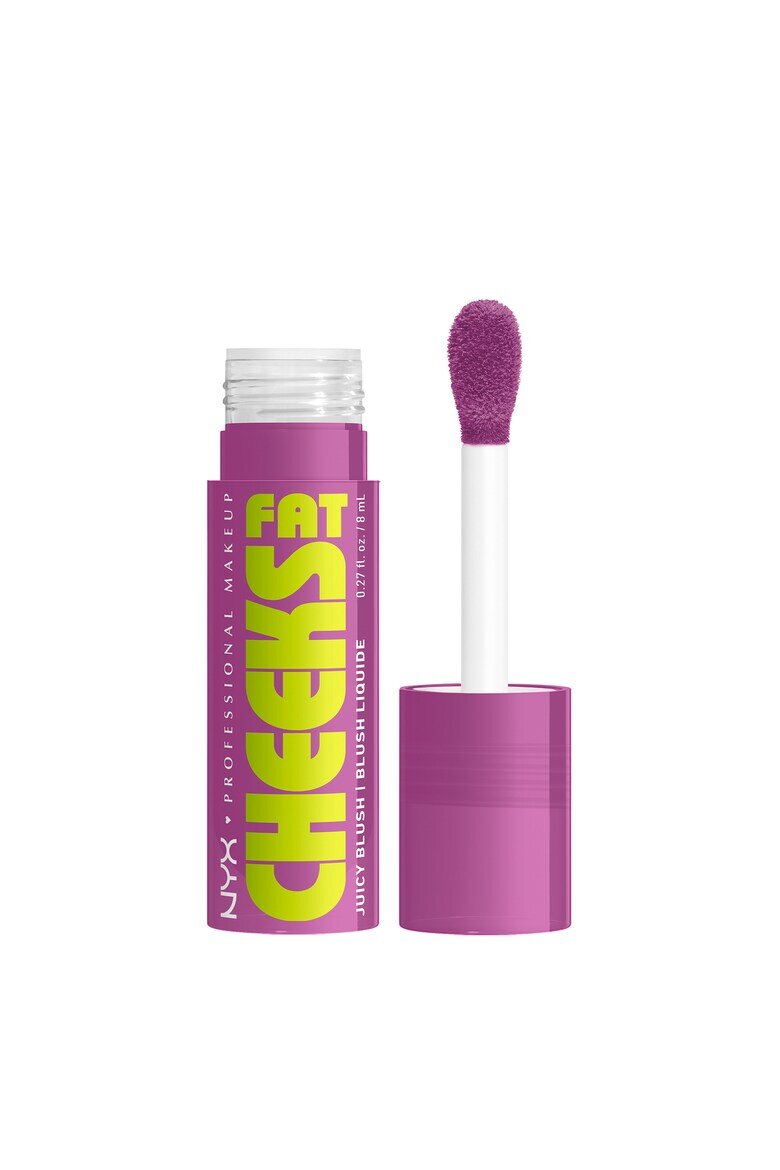 NYX Professional Makeup Течен руж Fat Cheeks Дълготраен до 12 часа Не избледнява 8 мл Blueberry Burst