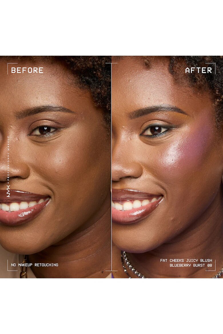 NYX Professional Makeup Течен руж Fat Cheeks Дълготраен до 12 часа Не избледнява 8 мл Blueberry Burst