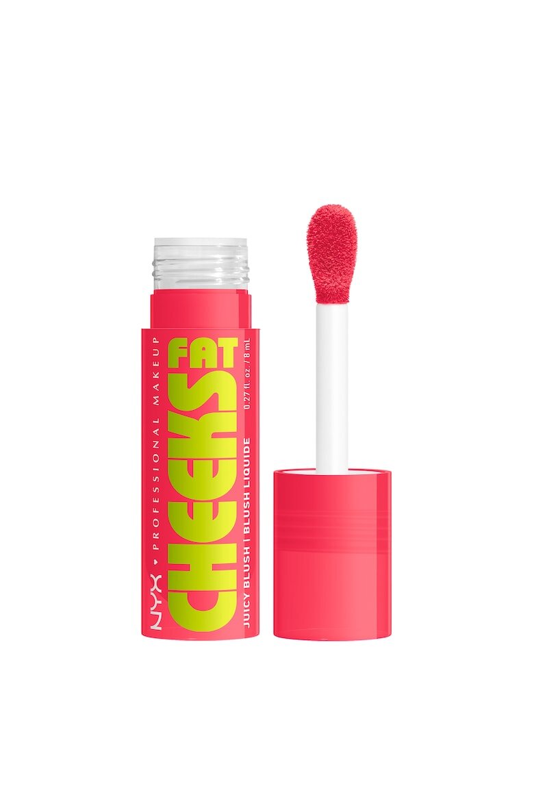 NYX Professional Makeup Течен руж Fat Cheeks Дълготраен до 12 часа Не избледнява 8 мл Bouncin' Berry