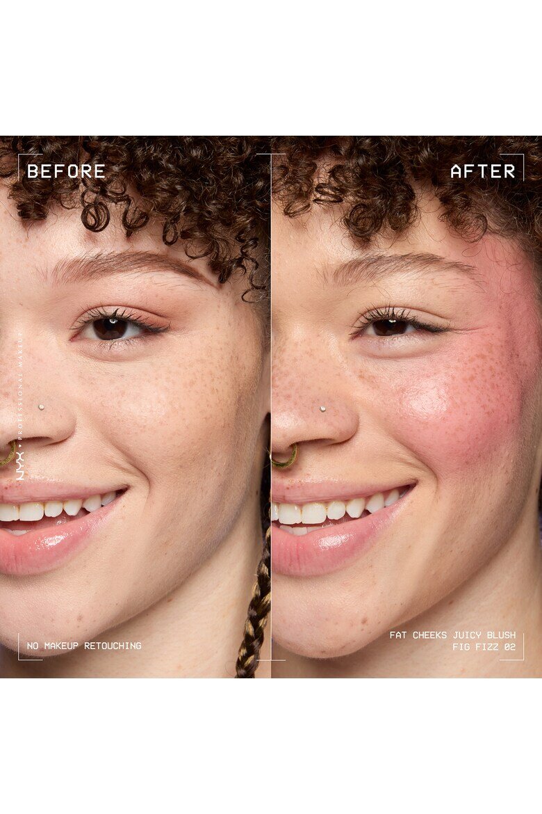 NYX Professional Makeup Течен руж Fat Cheeks Дълготраен до 12 часа Не избледнява 8 мл Fig Fizz