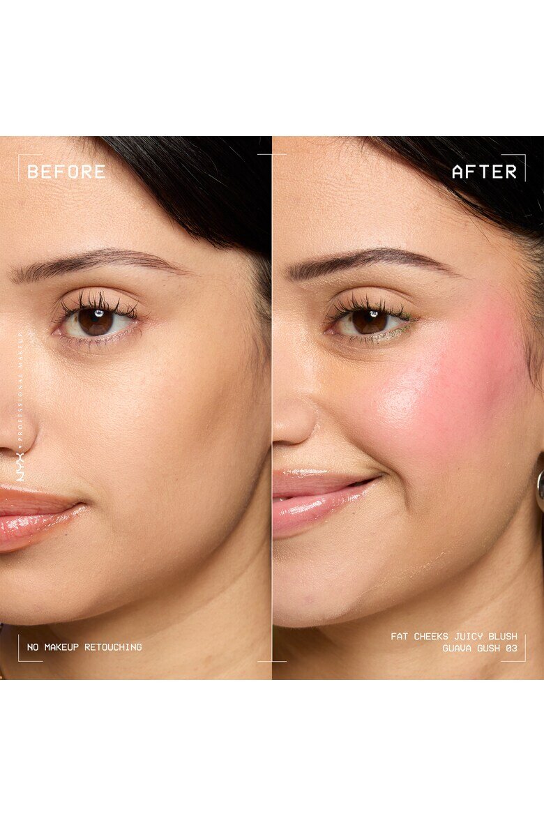 NYX Professional Makeup Течен руж Fat Cheeks Дълготраен до 12 часа Не избледнява 8 мл Guava Gush